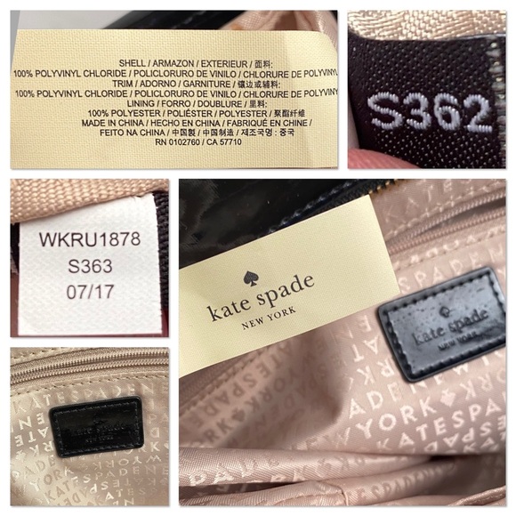 Kate Spade black perforated design patent leather Harmony Metro Tote - Picture 11 of 14